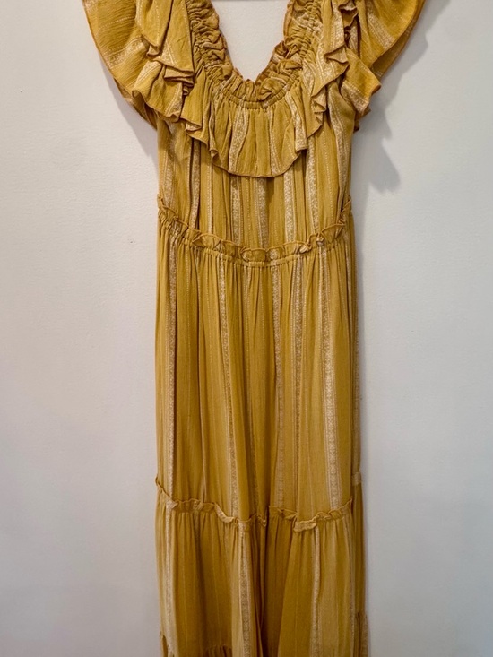 Pinch Dresses & Skirts - Pinch Mustard Yellow Ruffled Dress Top